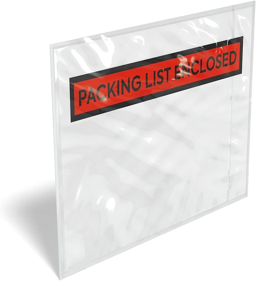 Staples Red Panel Packing List Envelopes, 4.5” x 5.5” — 1000/Carton