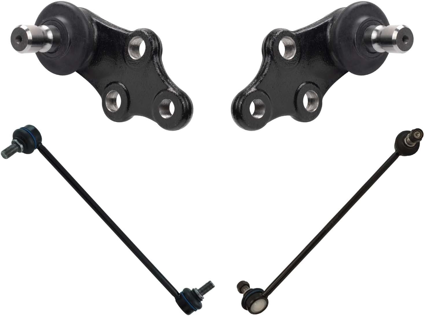 TRQ Front Suspension Kit Ball Joint Sway Bar Stabilizer Link Compatible with 2011-2014 Hyundai Sonata