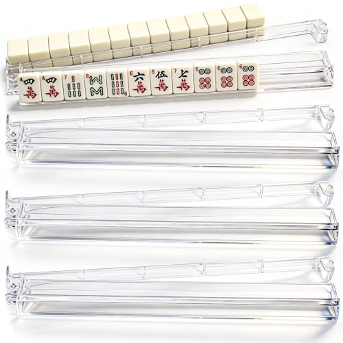 Set de 4 Racks para Mahjong con Empujadores