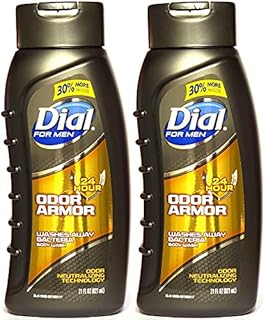 Dial for Men 24 Hour Odor Armor Body Wash, 21 Ounce (Pack of 2)