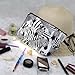 Livel lhood Zebra Makeup Bag Cute Small Organizer Zipper Pouch Zebra Cosmetic Bag Birthday Present for Women Friends