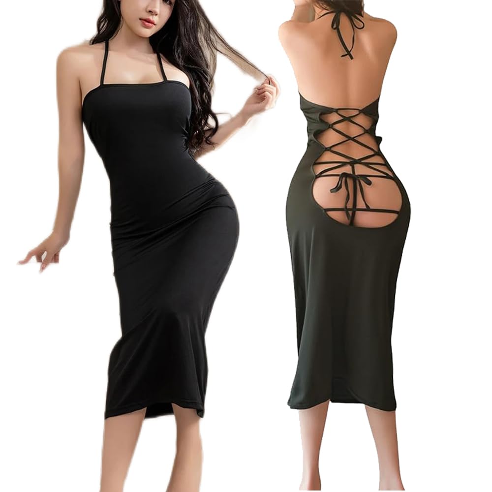 SINROYEE Sexy Cut Out Backless Ruched Bodycon Mini Dress for Club Party