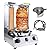 Shawarma Grill Machine Gas Chicken Shawarma Cooker Machine Propane Doner Kebab Gyro Grill Machine with 2 Burner and Meat Catch Pan for Kitchen Restaurant
