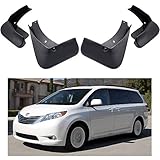 MOERTIFEI Car Mudguard Fender Mud Flaps Splash Guards Compatible with Toyota Sienna 2011-2017 12 13 14 15 16