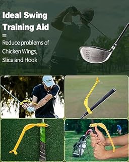 GreenHaven Golf Training Wrist Hinge Golf Swing Training Aid Swing Correcting Trainer Tool for Golfers Beginners Arm Elbow Posture Teaching Accessory for Golf Club Practice