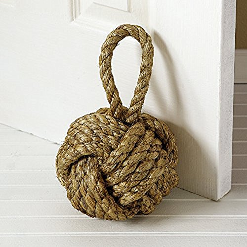 Marseille Monkey Knot Jute Rope Door Stopper (4 Lbs) - Jute #TOP4