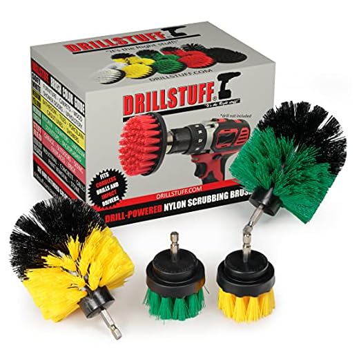 Drill Brush Power Scrubber Attachment for Power Drill - Drill Brush Attachment Grout Cleaner Brush Set - Power Scrubber Drill Brush Kit - Cleaning Drill Brush Set - Drill Scrub Brush for Drill