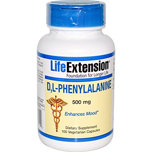 D,L-Phenylalanine Capsules 500 mg, 100 Vegetarian Capsules-Pack-2