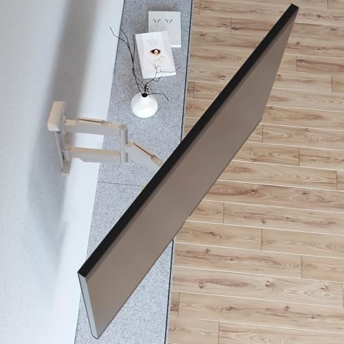 Hama TV Wandhalterung schwenkbar, neigbar, ausziehbar (TV Wandhalterung 19-48 Zoll, VESA 75x75 bis VESA 200x200, bis 20kg, 3 Gelenke, mit Fischer-Dübeln & Montageanleitung) schwarz-weiß – Bild 4