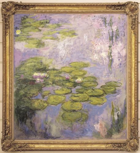 Tableau Toile Claude Monet Nymphéas Peinture Poétique pour Ambiance Zen 60x90cm