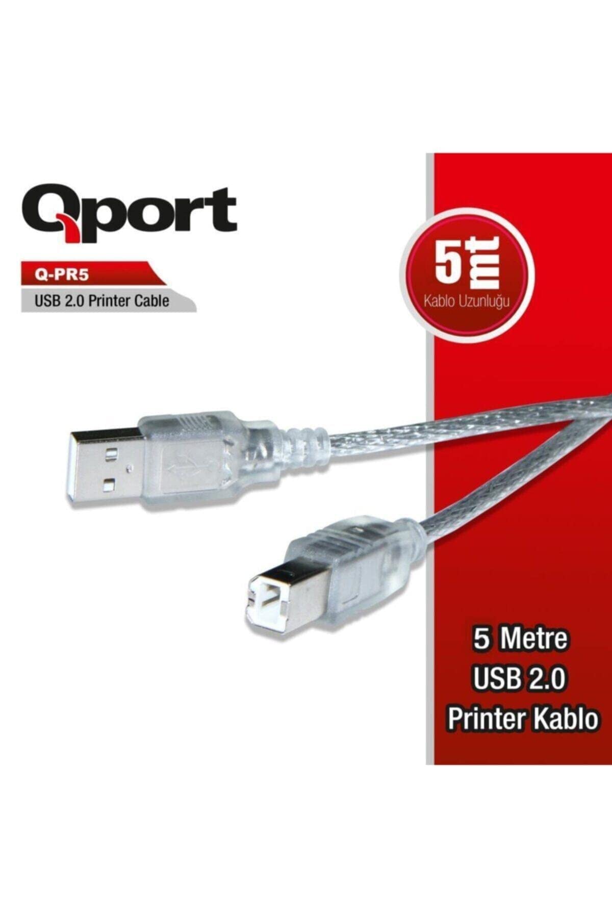 Qport Q-PR5 USB 2.0 Yazıcı Kablosu 5 Metre