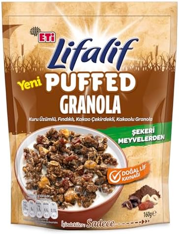 Eti Lifalif Puffed Kakaolu Granola 160 g - Görsel 2