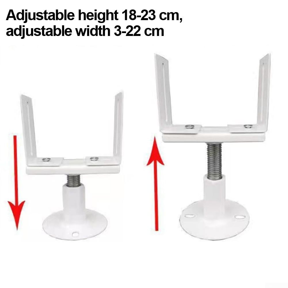 Lot de 2 supports réglables en fer de style vintage pour radiateurs en fonte, support classique et fonctionnel
