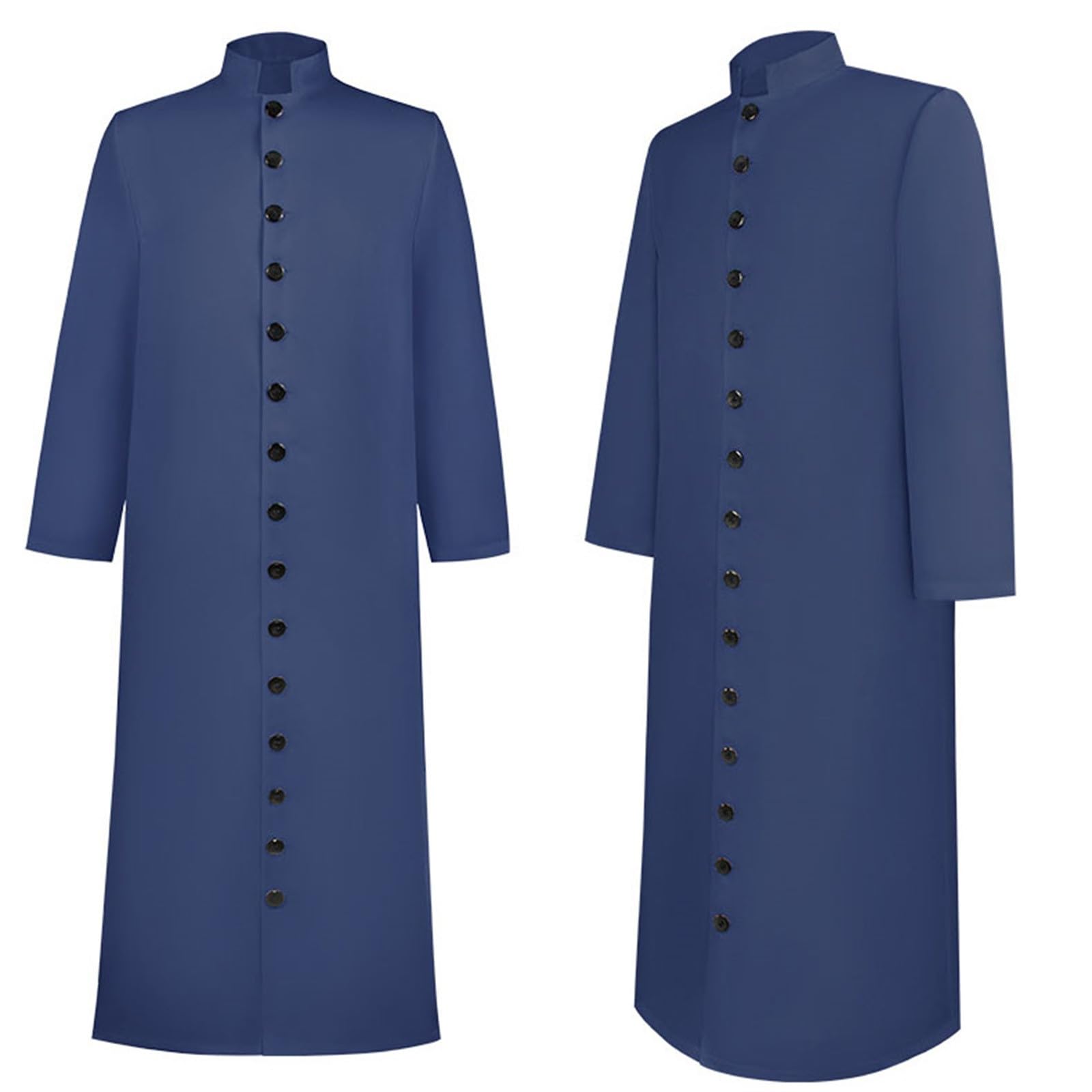 Caftán de manga larga para hombre Caftán Largo Thobe Hombres Ropa de Oración para Hombres Ropa Árabe Simple Traje de Casa Chino Chino Casual Chino Traje Casual Chino