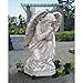 Design Toscano DB24728 Praying Basilica Angel Kneeling Outdoor Garden Statue, 26 Inch, Antique Stone