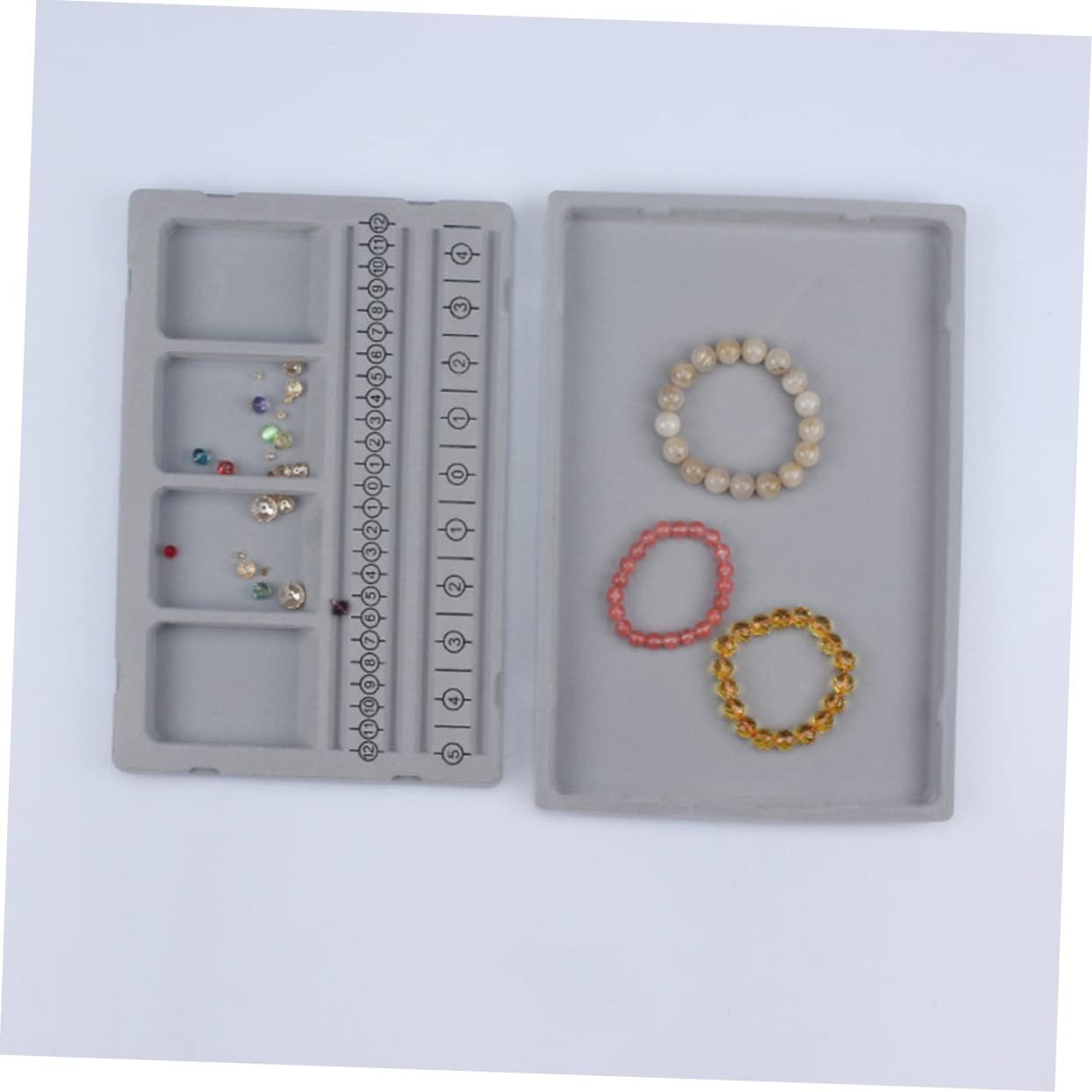 Jewelry Beading Board Multi-functional Bead Design Tray for Bracelets Necklaces Easy to Clean for Jewelry Making Supplies