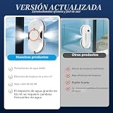 Robot Laveur de Vitre, 5600Pa Robot Nettoyeur Vitre avec Double Pulvérisation D'eau, 3 Modes de Nettoyage, Télécommande, Navigation Intelligente, Protection Antichute＆8 Chiffons, Pour Surfaces Lisses - 4