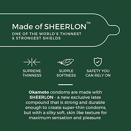 OKAMOTO Skinless Skin Condoms - Mint Dotted (Okamoto, Japan) 1 X 10s (No.1 in Japan) - Image 4