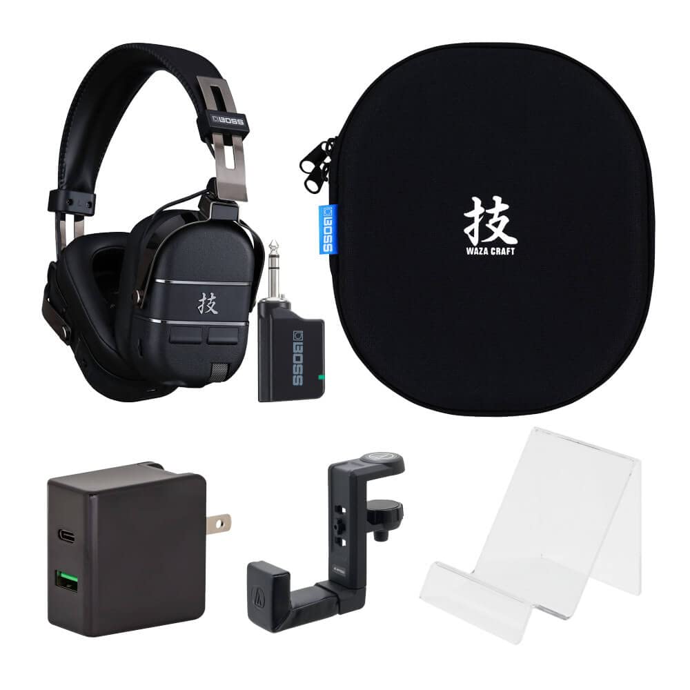 Amazon.co.jp: BOSS WAZA-AIR-BASS 純正ケース付き5点セット : 家電 