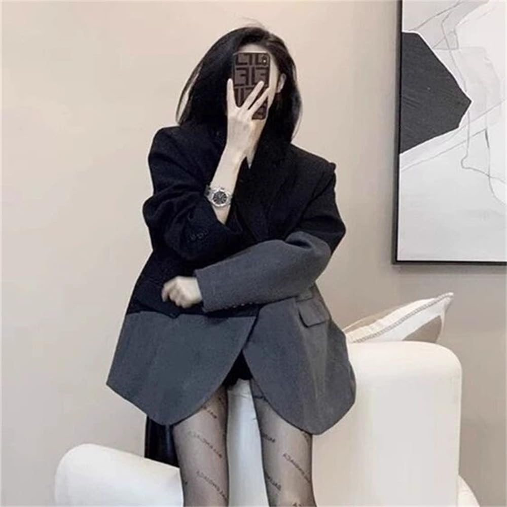 Donna Matcha Colore Vestito Blazer Monopetto Pulsante Smoking Giacca Uniforme attività
