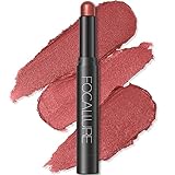 FOCALLURE Shimmer and Matte Cream Eyeshadow Stick,Smooth Brilliant Eye Brightener Pencil,High Pigmen