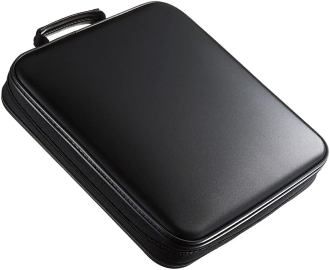 Portable Cd Holder Bag Capacity Zipper Storage Case for Discs Lightweight Plastic Cd Container for Home and Outdoor Use Scratch-Resistant Design