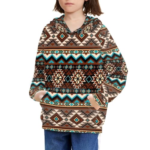 SEANATIVE Kids Hoodies for Girls Boys Athletic Hoodies Oversized Graphic Sweatshirt with Front Pocket3