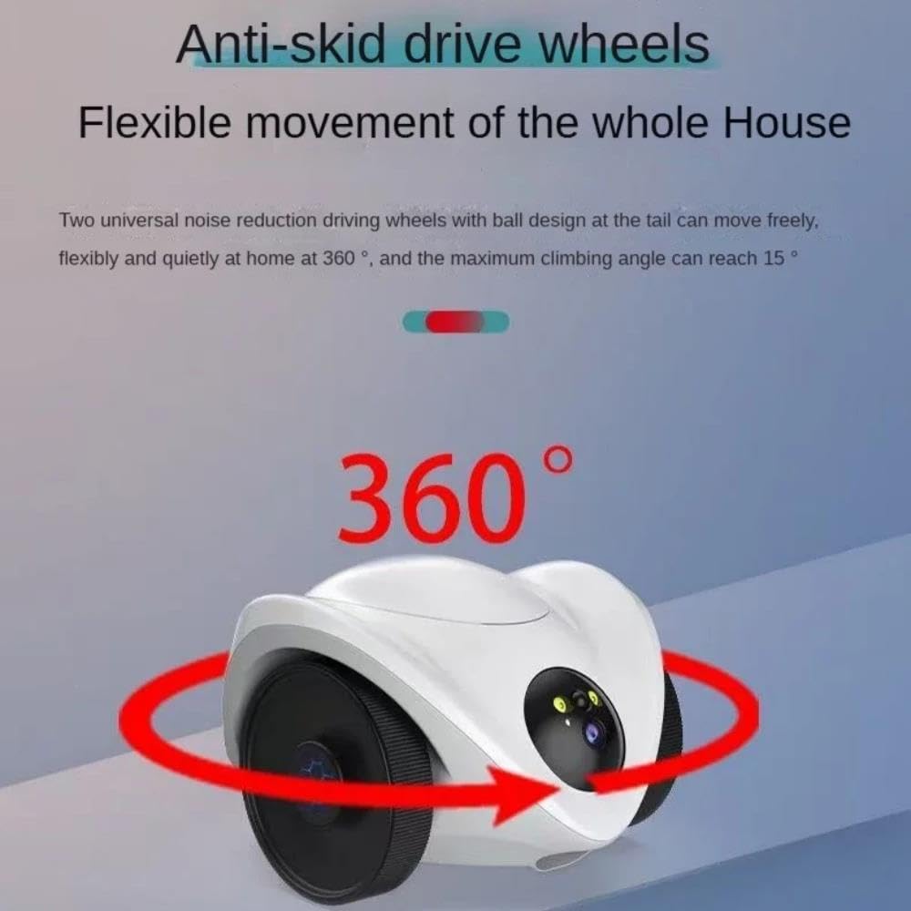 Pet Robot Camera 2MP HD WiFi Cameras Motion Detection Two Way Audio Indoor Dog Treat Camera Dispenser Feeder for Home Security(Camera Add 32G Card) - image 5