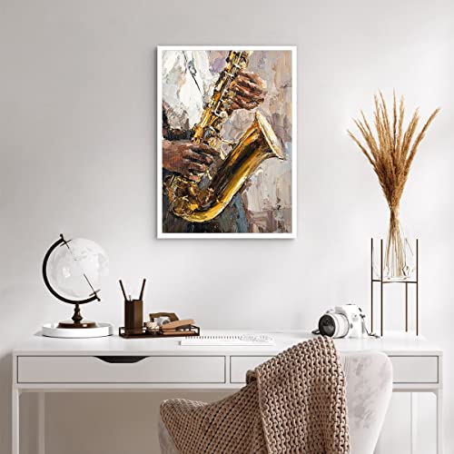 Wall Art Design Moderne Saxophone Affiche Décoration 50x70cm - 5