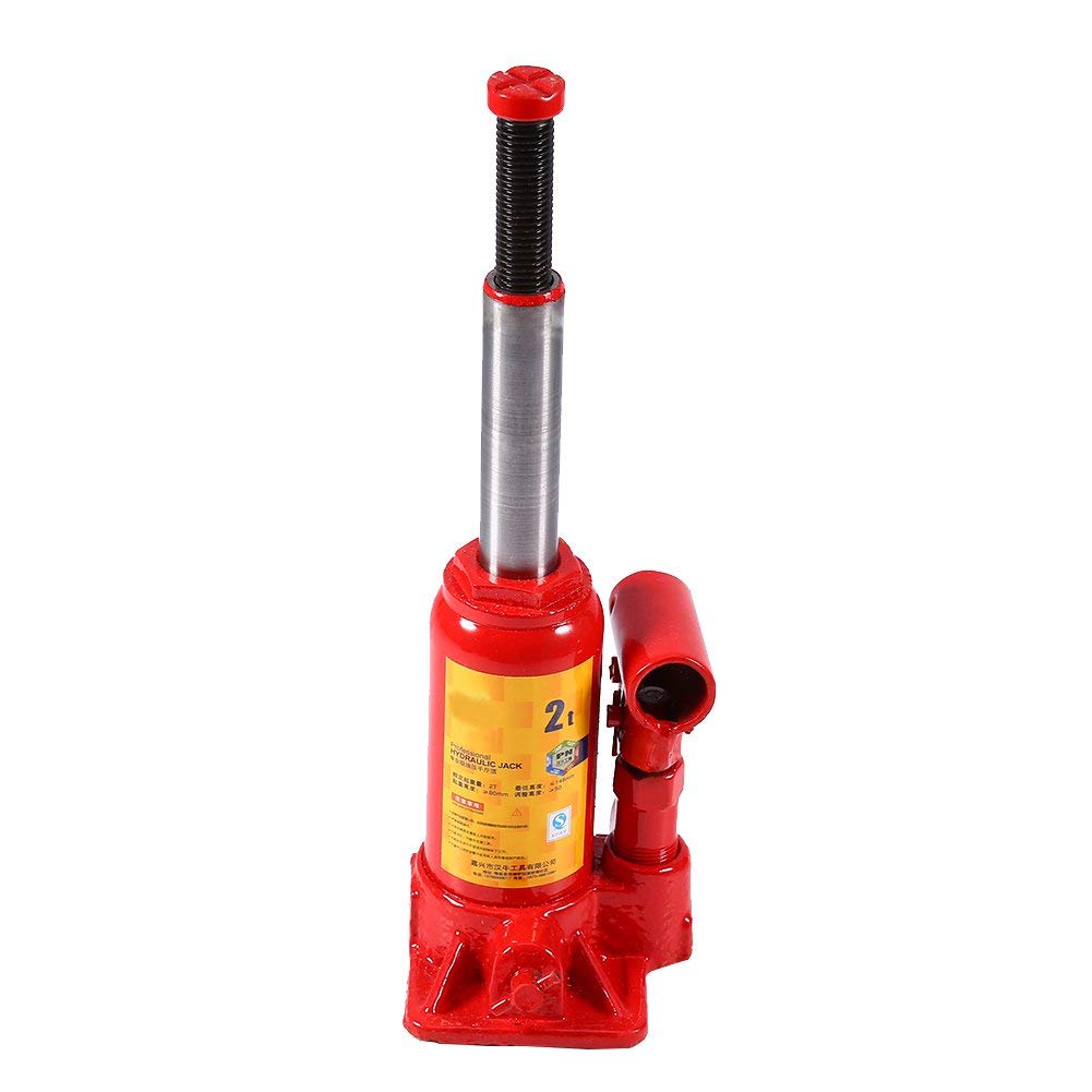 Cric Bouteille hydraulique 2T, Cric Bouteille Lourd Cric Bouteille Hydraulique en Matériau Métallique, pour Réparation de Levage
