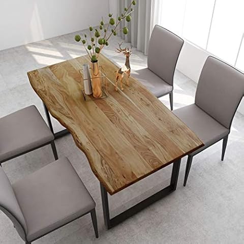 Mesa de Comedor Festnight de Madera con Patas de Acero Cover