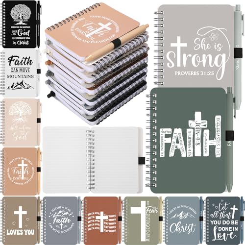 Carnets à spirale Bible contre la page blanche : journal de prière avec stylo pour femme