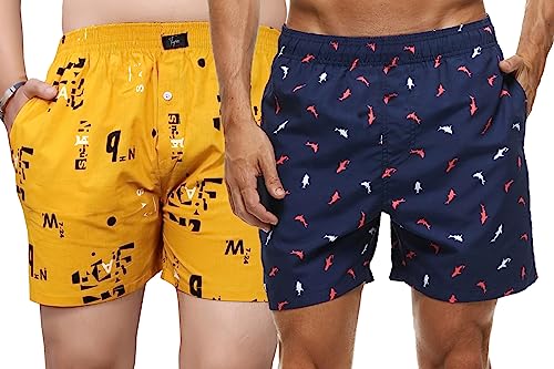 Image of Tapia Men's Cotton Regular All Over Print Boxer Shorts