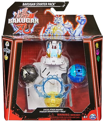Bakugan 3.0 Starter Pack mit 3 Bällen, individuell zusammenstellbare Actionfiguren mit Charakterkarte zum Sammeln, unterschiedliche Varianten, für Kinder ab 6 Jahren