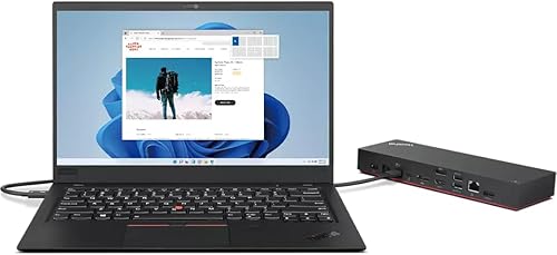 Miniatura 2 de Lenovo ThinkPad Universal Thunderbolt 4 Dock 8K Display Soporte de hasta 100 W Entrega de potencia 40B00135 con cable HDMI y cable DP