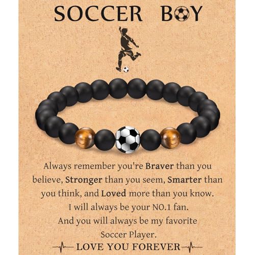 Pulsera de fútbol y baloncesto para niños adolescentes regalo para hijo y nieto jugador