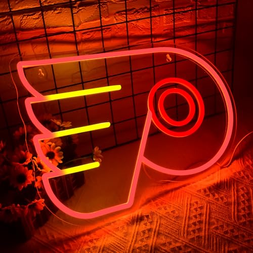 Image of Ice Hockey Neon Sign for Wall Decor Ice Hockey Team LED Neon Light Man Cave | Dimmable Neon,Fans Birthday Hockey Gifts,Led 5V USB Powered,Fans Bedroom,Sport Bar Decor,Club,Party Wall Art,16.5*11.8in