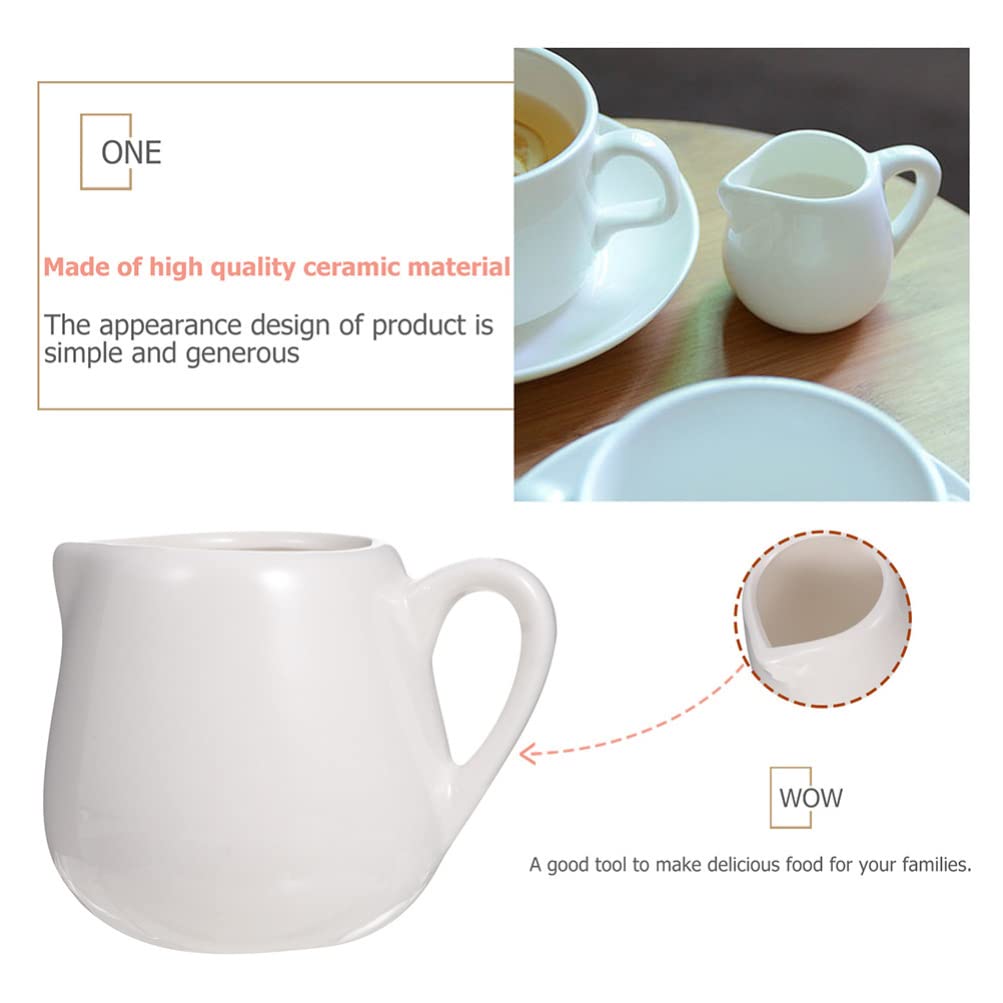 HEMOTON 6Pcs Mini Latte Brocca della Cucina della Cucina della Cucina della Cucina La Crema per La Ceramica della Brocche della Salsa con La Maniglia
