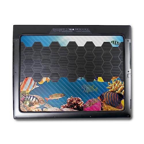 Image of MightySkins Carbon Fiber Skin Compatible With Alienware M18 R1 (2023) Full Wrap Kit - Tropical Life | Protective, Durable Textured Carbon Fiber Finish | Easy To Apply & Change Styles | Made in the USA