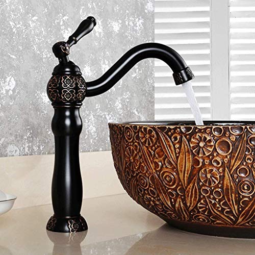 Grifo de agua fría y caliente antiguo para renovar lavabos rústicos