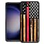 Red Line Wood Grain Flag