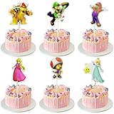 【Decoración de Tartas】 Adorno para tartas de dibujos animados de Brothers para una hermosa decoración para tu tarta, cupcake, plato de fruta dulce de mesa, etc. Perfecto para decoraciones de pasteles que les encantarán a los niños.