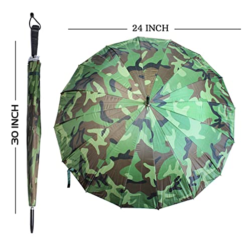 Image of Kabello Military Big Size Button Umbrella For Uv Protective Long Size (Multicolor)