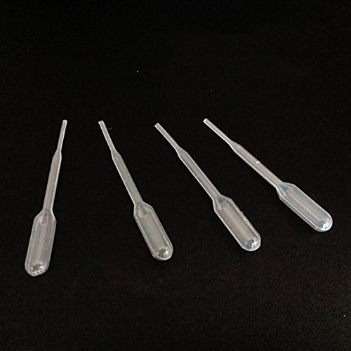 100 Pcs 0.2ML Disposable Polyethylene Eye Dropper Set Transfer Graduated Pipette by DINGJIN