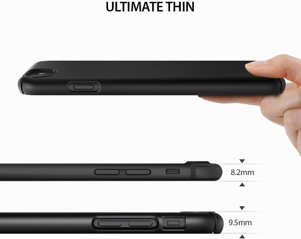 Ringke Slim Case Designed for iPhone 7/8 / SE 2020 (4.7-Inch) - SF Black