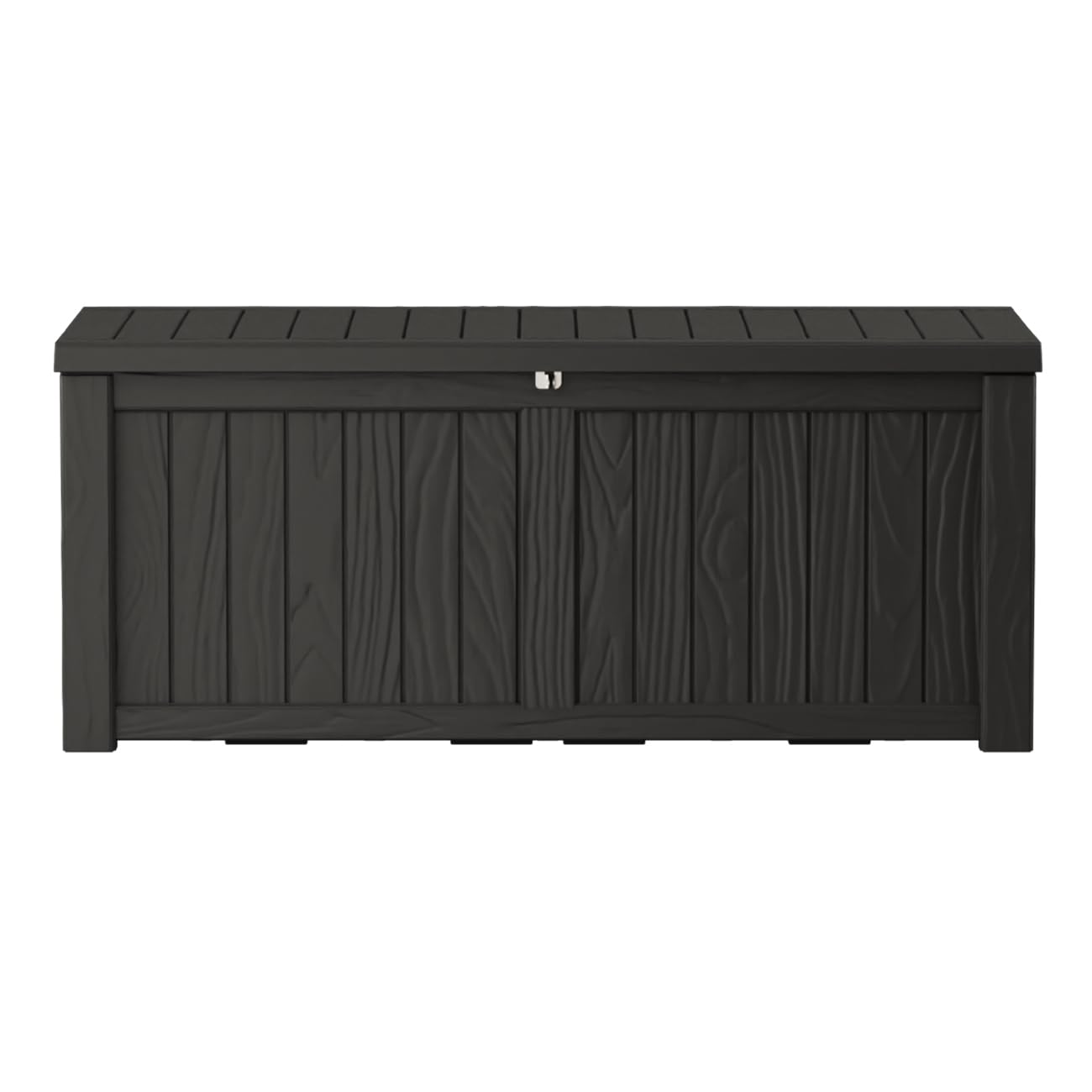 150GAL Black Large - Capacity Outdoor Deck Box with Lockable Compartment - Waterproof, SGS - Protected Against UV, Ideal for Storing Large Patio Furniture Sets and Seasonal Decor, Hassle