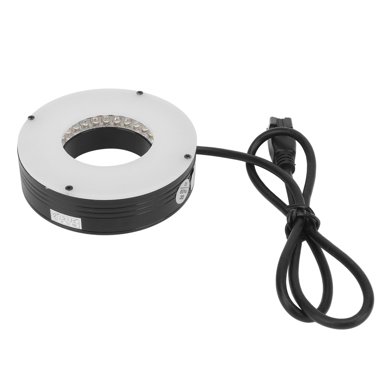 Microscopio Anillo de Luz LED Iluminación Duradera Ajustable para Microscopio Estéreo Binocular Industrial 70 Mm