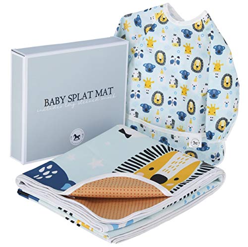 Baby Splat Mat for Under High Chair Floor Mat - Baby Feeding Set