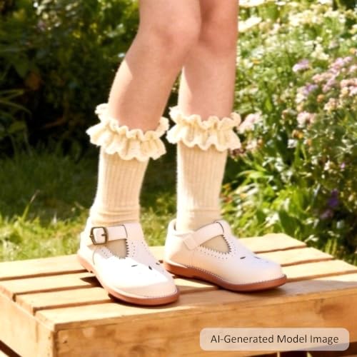 Image of Felix & Flora Toddler Little Girl Mary Jane Dress Shoes - Ballet Flats for Girl Party School Shoes