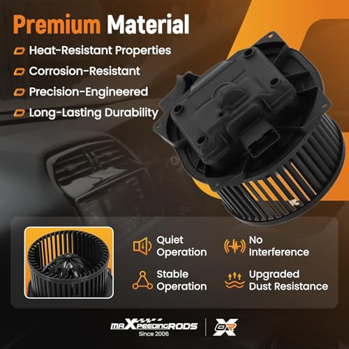 Image of maXpeedingrods HVAC Heater Blower Motor w /Wheel for Freightliner FL50 Volvo VT VHD VN 06-10 203368